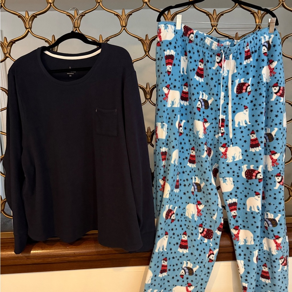 Cuddle Duds Fleece Pajama Set 3X plus